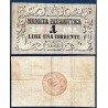 Etats Italiens Venise P.S185a.1, TTB Billet de 1 Lire 1848 ornement