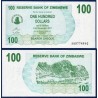 Zimbabwe P.42, Neuf, Billet de 100 Dollars 2006 Terrasse