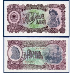 Albanie P.32a, Neuf Billet de 1000 Leke 1957 Mineur