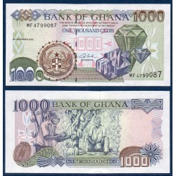 Ghana P.32h, Neuf, Billet de 1000 Cedis 2002 Cacao