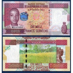 Guinée P.46, Neuf, Billet de 10000 Francs 2012 Café