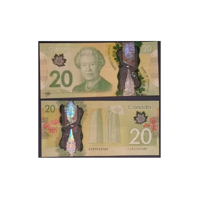 Canada P.108a, TTB+ Billet de 20 dollar 2012 mémorial Vimy