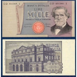 Italie P.101g, Billet de 1000 Lire 1969-1981 Verdi