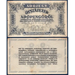 Hongrie P.139b, TB Billet de 500000 adoPengo 1946 gris bleu