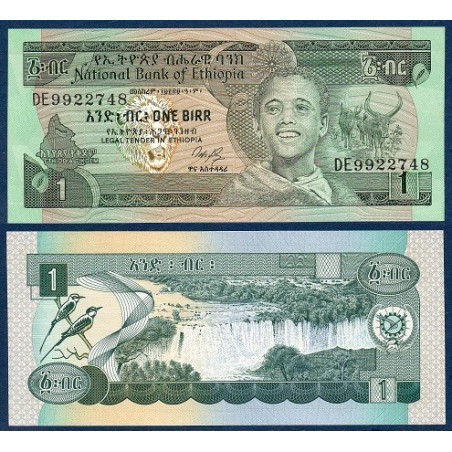 Ethiopie P.36, Neuf, Billet de 1 Birr 1987 Garçon