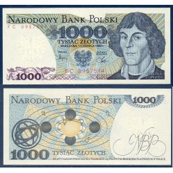 Pologne P.146c, Neuf, Billet de 1000 Zlotych 1982 Copernic