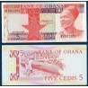 Ghana P.19c, Neuf, Billet de 5 cédis 1982 bûcheronnage