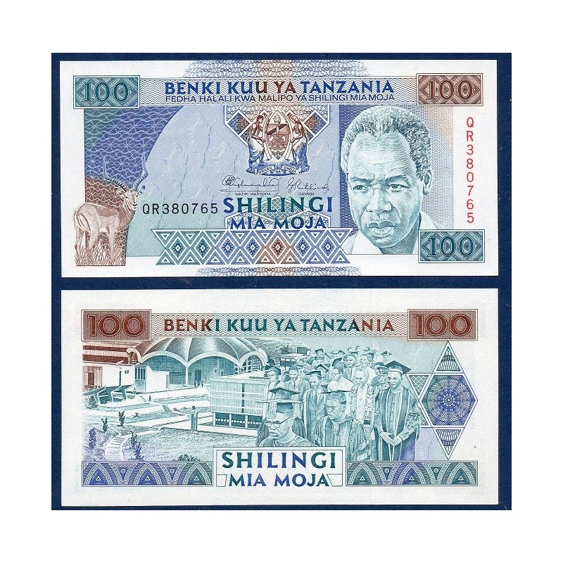 Tanzanie P.24, Neuf, Billet de 100 shillingi 1993 Diplomés