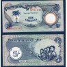 Biafra P.3a, Neuf, Billet de  5 Shillings 1969 palmier filles