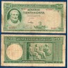 Grece P.107a, B Billet de 50 Drachmai 1939 Hesiode