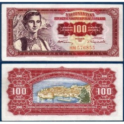 Yougoslavie P.69, neuf Billet de 100 Dinara 1955 femme konavle