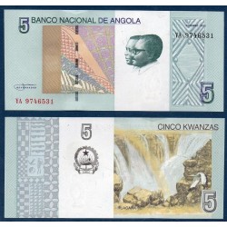 Angola P.151A, Neuf, Billet de 5 Kwanzas 2012 Ruacana