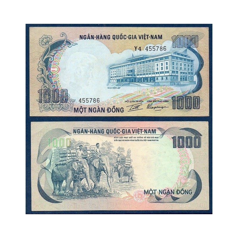 Viet-Nam Sud TTB+ Pick N°34a, Billet de banque de 1000 dong 1972