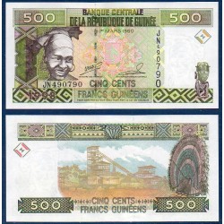 Guinée P.36, Neuf, Billet de 500 Francs 1998 Convoyeur minier