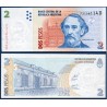 Argentine P.352, neuf Billet de 2 Pesos 2002 Bartolomé Mitre