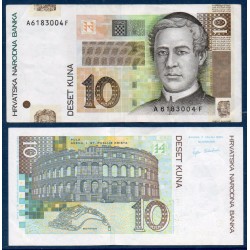 Croatie P.38a, TTB+ Billet de 10 Kuna 2001 Juraj Dobrila