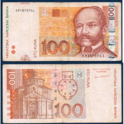 Croatie P.41a, TTB- Billet de 100 Kuna 2002 Ivan Mazurani