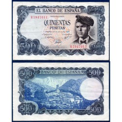 Espagne Pick N°153a, TTB Billet de banque de 500 pesetas 1971