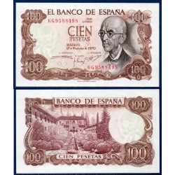 Espagne P.152a, Neuf Billet de 100 pesetas 1970 Manuel Falla