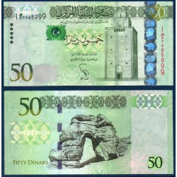 Libye P.80, Sup, Billet de 50 dinars 2013 Tadrart Acacus