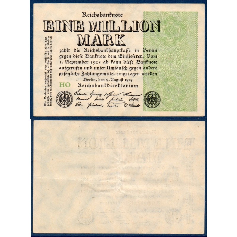 Allemagne P.102a, TTB Billet de 1 million Mark 1923 etoiles