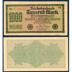 Allemagne P.76b, TTB Billet de 1000 Mark 1922 épines