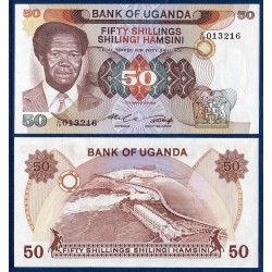 Ouganda Pick N°20, Billet de banque de 50 Shillings 1985