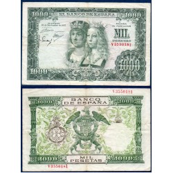 Espagne Pick N°149, TB Billet de banque de 1000 pesetas 1957