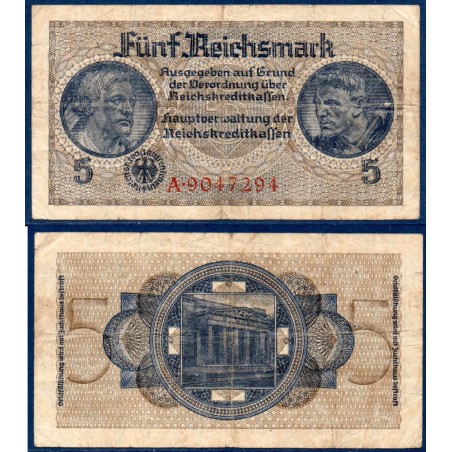 Allemagne Pick N°R138a, Billet de banque de 5 Mark 1940