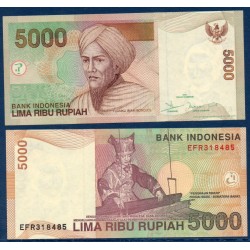 Indonésie Pick N°142g, Billet de banque de 5000 Rupiah 2007