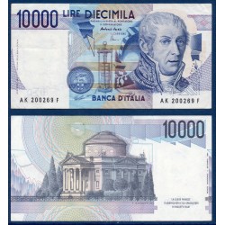 Italie P.112d, TTB Billet de 10000 Lire 1984 Alessandro Volta