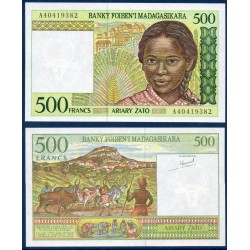 Madagascar Pick N°75a, Billet de banque de 500 Francs : 100 Ariary 1994