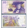 Suède P.63c, TTB, Billet de 20 Kronor 2006-2011 Selma Lagerlöf