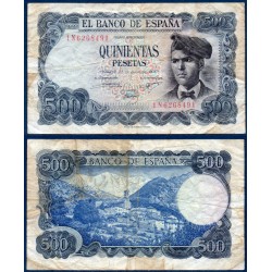 Espagne P.153a, TB Billet de 500 pesetas 1971 Jacinto Verdaguer