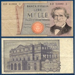 Italie P.101h, TTB Billet de 1000 Lire 1981 Verdi