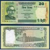 Bangladesh P.55Ae, Neuf, Billet de 20 Taka 2016 Anis