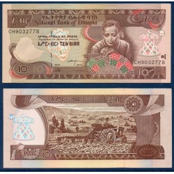 Ethiopie P.48f, Neuf, Billet de 10 Birr 2015 Vannier