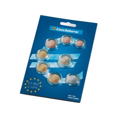 capsules pour 8 pièces de monnaie Euro