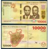 Burundi P.54a, Neuf, Billet de 10000 Francs 2015 Hippopotame