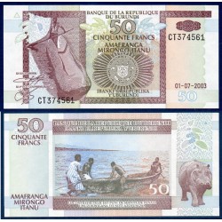 Burundi Pick N°36d, Billet de banque de 50 Francs 2003