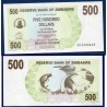 Zimbabwe P.43, Neuf, Billet de 500 Dollars 2006 Poisson-tigre