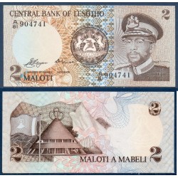 Lesotho P.4a, Neuf, Billet de 2 Maloti 1981 Mokorotlo