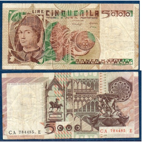 Italie P.105b, TB Billet de 5000 Lire 1980-1982 Messina