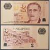 Singapour Pick N°46a, Billet de banque de 2 Dollars 2005