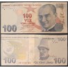 Turquie P.226c, Sup Billet de 100 Lira 2009 Mustafa Efendi