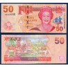 Fidji P.113a, Billet de 50 Dollars 2007-2011 Tabua et Yaqona