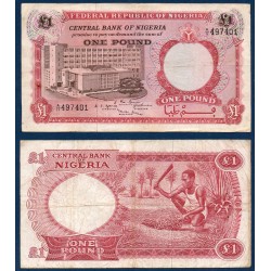 Nigeria Pick N°8, Billet de Banque de 1 Pound 1967