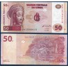 Congo P.91A, Neuf, Billet de 50 Francs 2000 Village pêcheurs