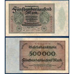 Allemagne P.88a, TTB Billet de 500000 Mark 1923 Jacobite