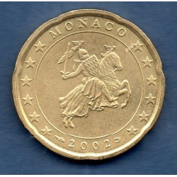 Pièce 20 centimes d'euro Monaco 2002